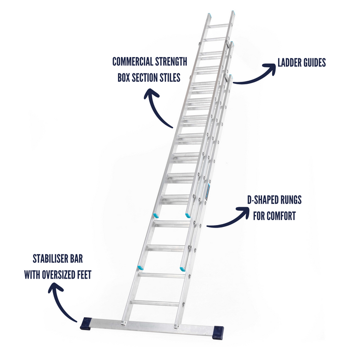 TB Davies Taskmaster Aluminium Professional Extension Ladder